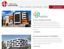 Tablet Screenshot of construccioneszenon.com